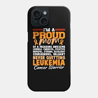 Mom for Leukemia Cancer Awareness Mother Phone Case