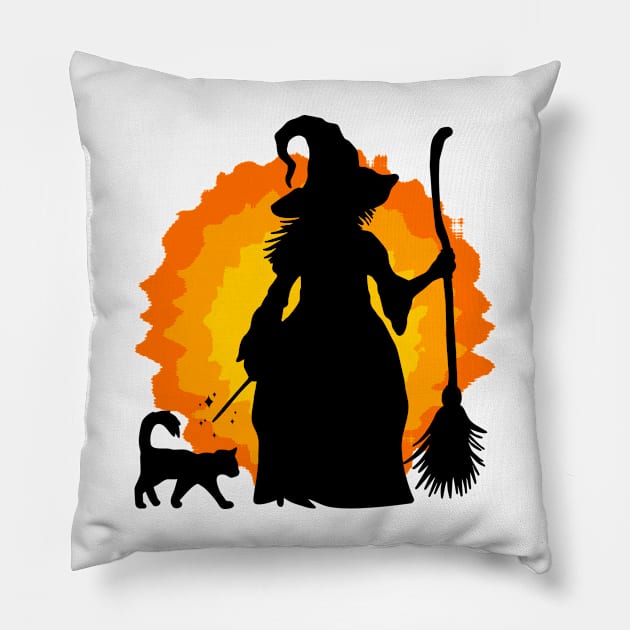 Halloween witch Pillow by PG