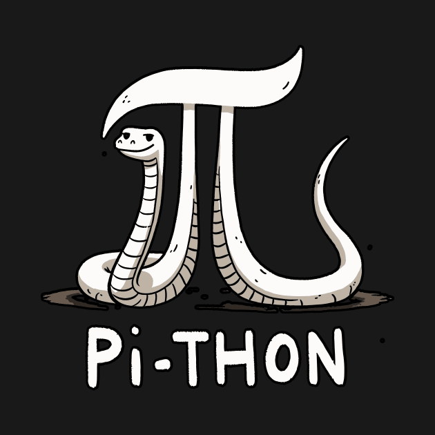 Pi-Thon Pi Python (Back Print) by DoodleDashDesigns