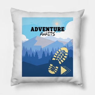 Adventure Awaits Pillow