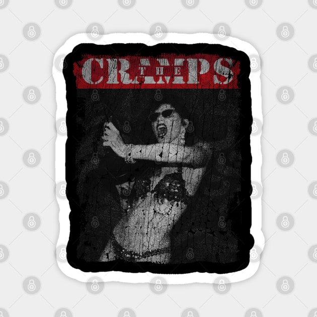 TEXTURE ART -The Cramps Bikini Girls Magnet by ZiziVintage