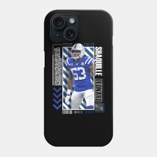 Shaquille Leonard Paper Poster Version 10 Phone Case