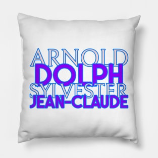 80's Action heroes Pillow