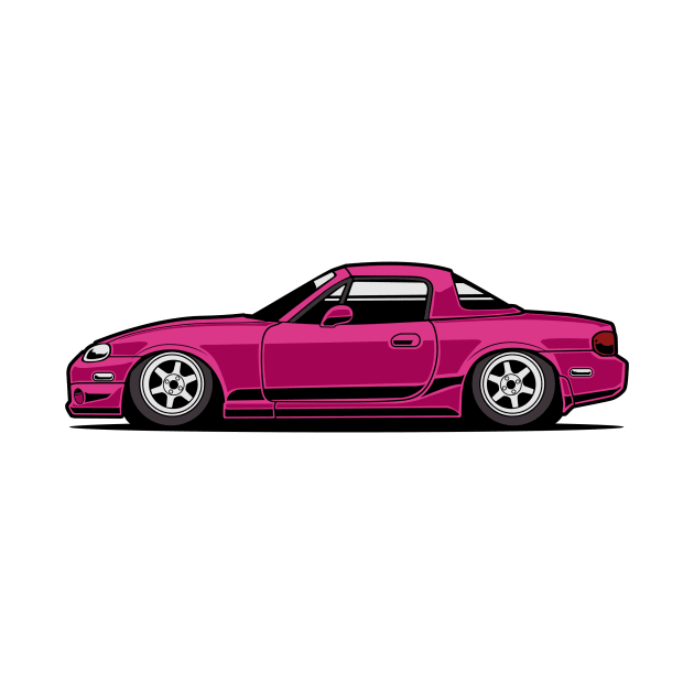 pink miata by rclndsgn