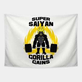 Super saiyan gorilla gains Tapestry