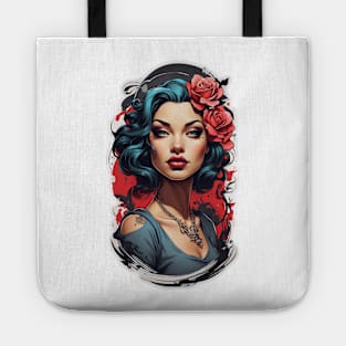 Pin Up Modern Art Tote