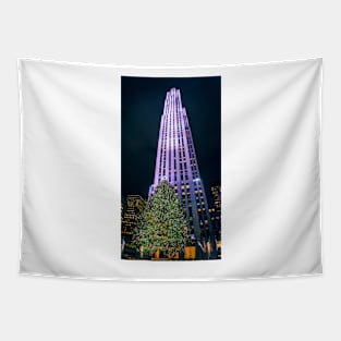 Skyscraper and Tree Tapestry