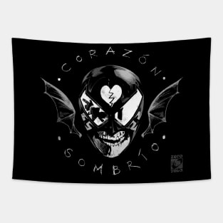 Corazon Sombrio Mask Tee Tapestry