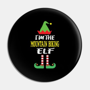 I'M The-Mountain Biking Elf Family Pin