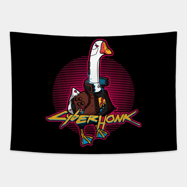 CyberHonk Tapestry by TheTeenosaur