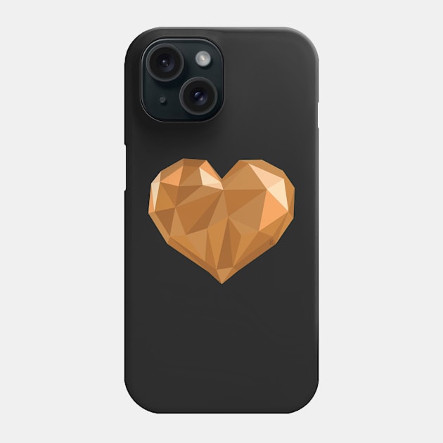 heart of gold Phone Case by gtee