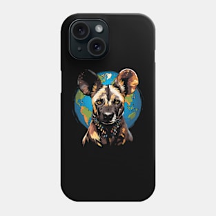 African Wild Dog Earth Day Phone Case