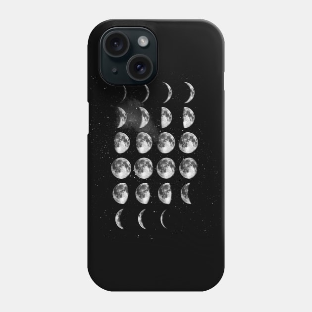 Full Moon Phase Phone Case by MotivatedType