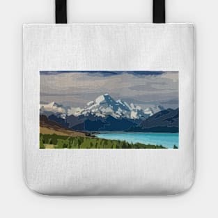 Mt Cook Digital Painting Tote