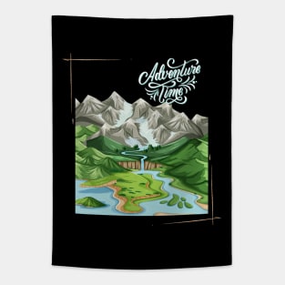 And so the adventure begins mountains nature Explore the world holidays vacation Tapestry