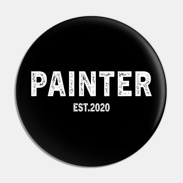 Painter Est 2020 Graduation Gift Pin by followthesoul