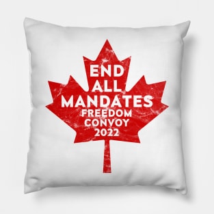 End All Mandates Freedom Convoy 2022 Pillow