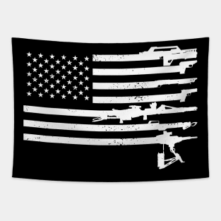 US Flag - USCM Arms - White Tapestry