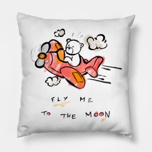 Fly Me to the Moon Pillow