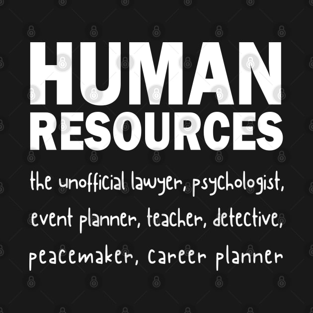 Funny Human Resources HR Definition by JustCreativity