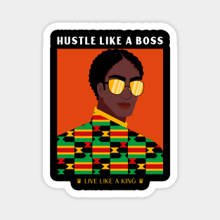 hustle like a boss Magnet