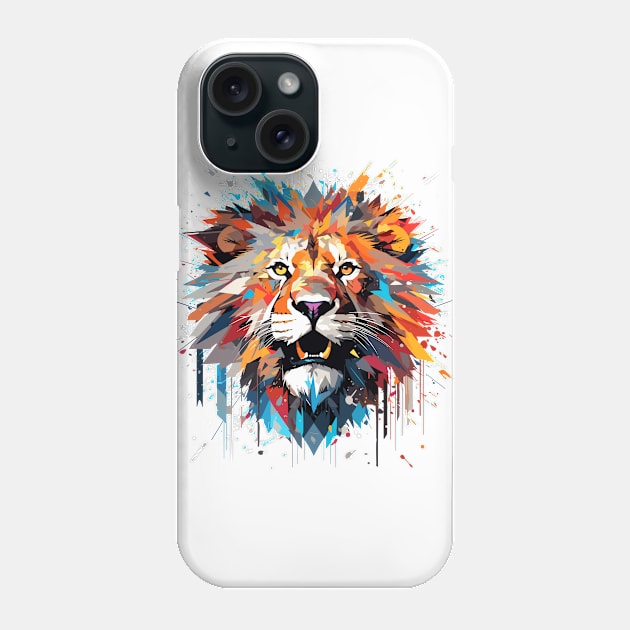 Lion Animal Freedom World Wildlife Wonder Abstract Phone Case by Cubebox