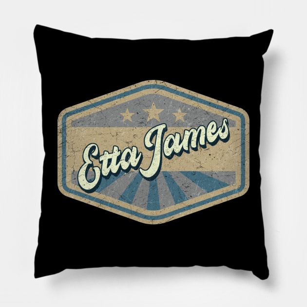 vintage Etta James Pillow by KOKOS PAPA