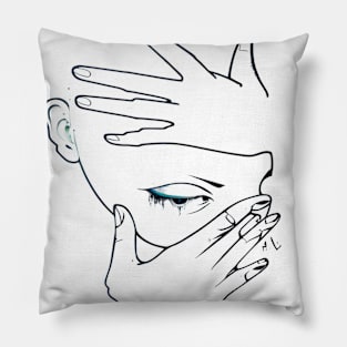 Art Woman  Abstract Minimalist Phone Case female face Abstract line art Case Pillow