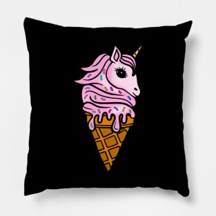 Unicorn Icecream Dripping, Magical Love Unicorns Pillow