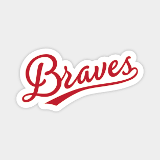 Atlanta Braves 4 by Buck Tee Originals Magnet