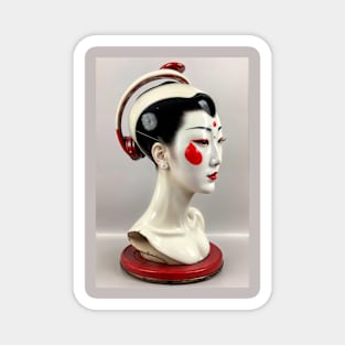 Metal Geisha Buste Magnet