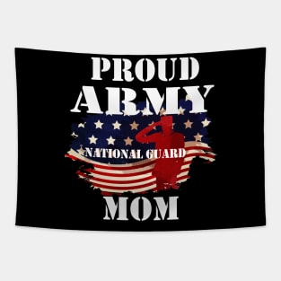 Proud Army National Guard Mom Mothers Day Shirt Men Tapestry