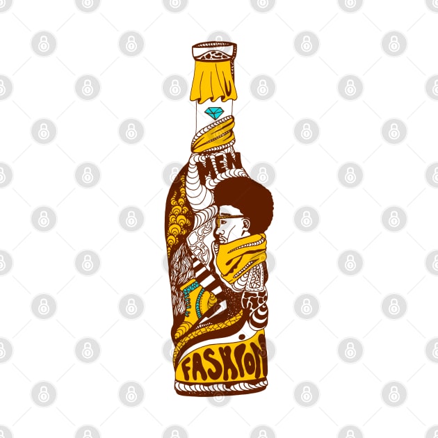 Mustard Brown Fashion In A Bottle by kenallouis