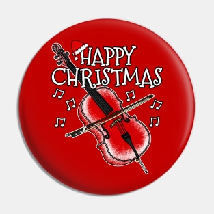 Christmas Cello Cellist String Teacher Xmas 2022 Pin