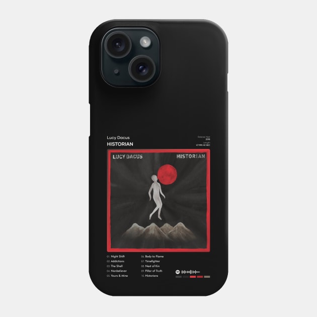 Lucy Dacus - Historian Tracklist Album Phone Case by 80sRetro