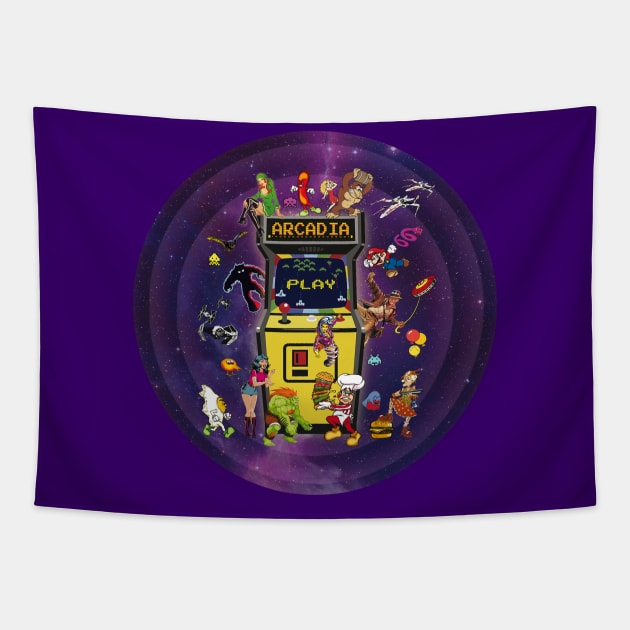 Arcadia circle Tapestry by Uwantmytees