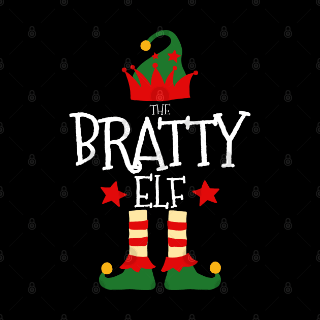 Bratty Elf Matching Family Group Christmas Party Pajamas by uglygiftideas