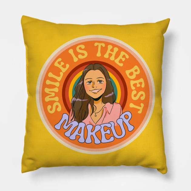 Smile Is the Best Makeup Pillow by Mochabonk