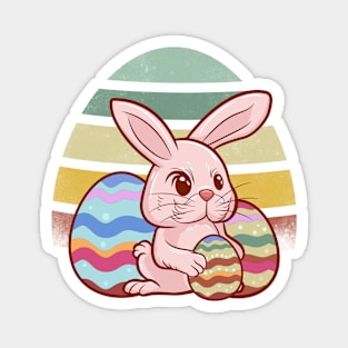 bunny and egg easter day Magnet