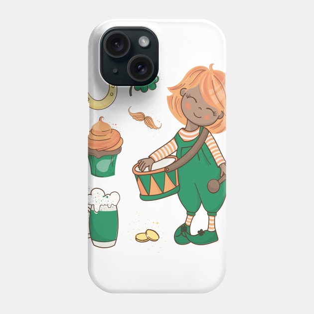 Happy St.Patrick's day Phone Case by Nadashopwien