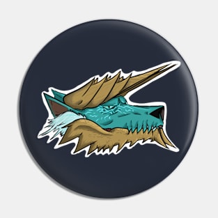 Zinogre Headshot Pin