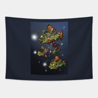 Steampunk Deep Sea Fish #5 Tapestry