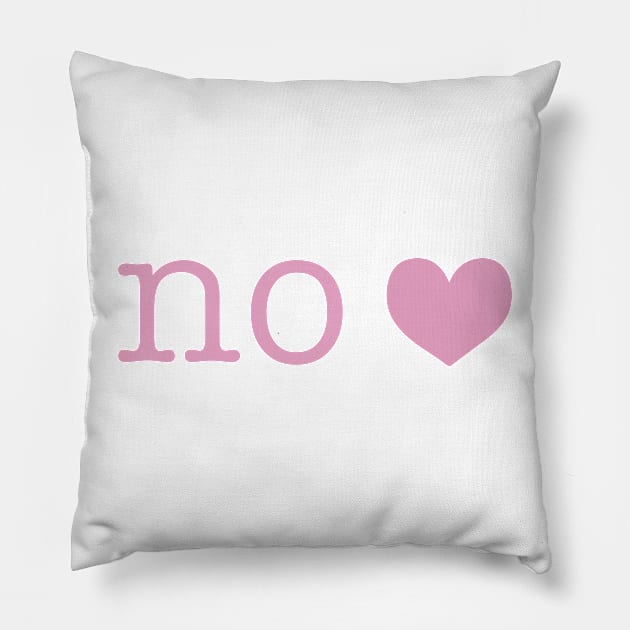 no <3 Pillow by SRSigs