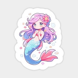 Cute Chibi Mermaid Creature Magnet