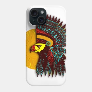 Tribal Native American Eagle with Headdress Phone Case