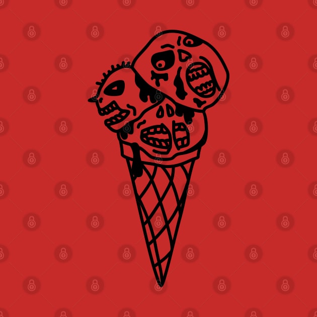 Ice Cream Cone Nightmare by sadpanda