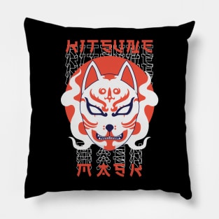 Kitsune mask #1 Pillow