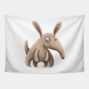 Cute Aardvark Drawing Tapestry