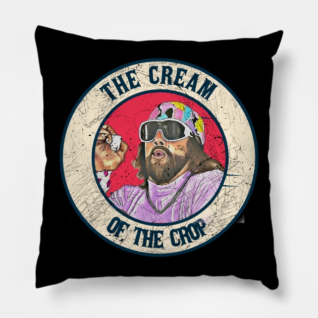 Retro Style Fan Art Design The Cream Of The Crop Pillow by rido public