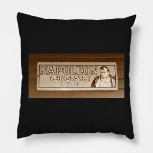 Napoleon Cigar sign Pillow